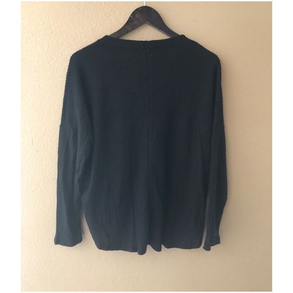 Button down waffle knit top - Picture 3 of 3